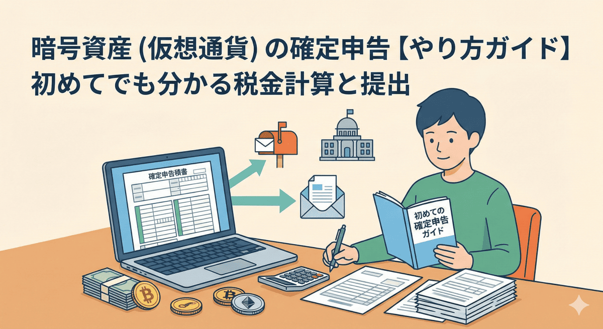 暗号資産（仮想通貨）の確定申告【やり方ガイド】初めてでも分かる税金計算と提出